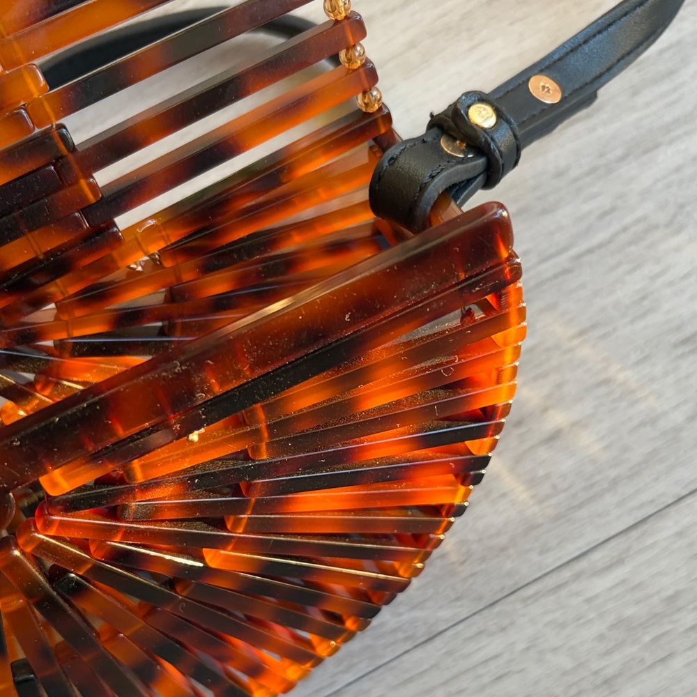 Source Unknown Tortoiseshell Crossbody Bag with B… - image 6